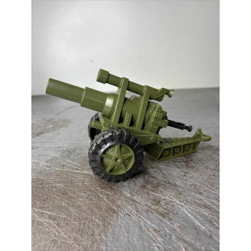 Vintage 1960 REMCO Lil Soldier Joe‎ Howitzer 230 Toy Plastic Rare Army Play Set